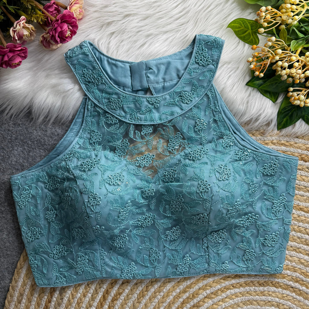 New Beautiful High Neck Blouse