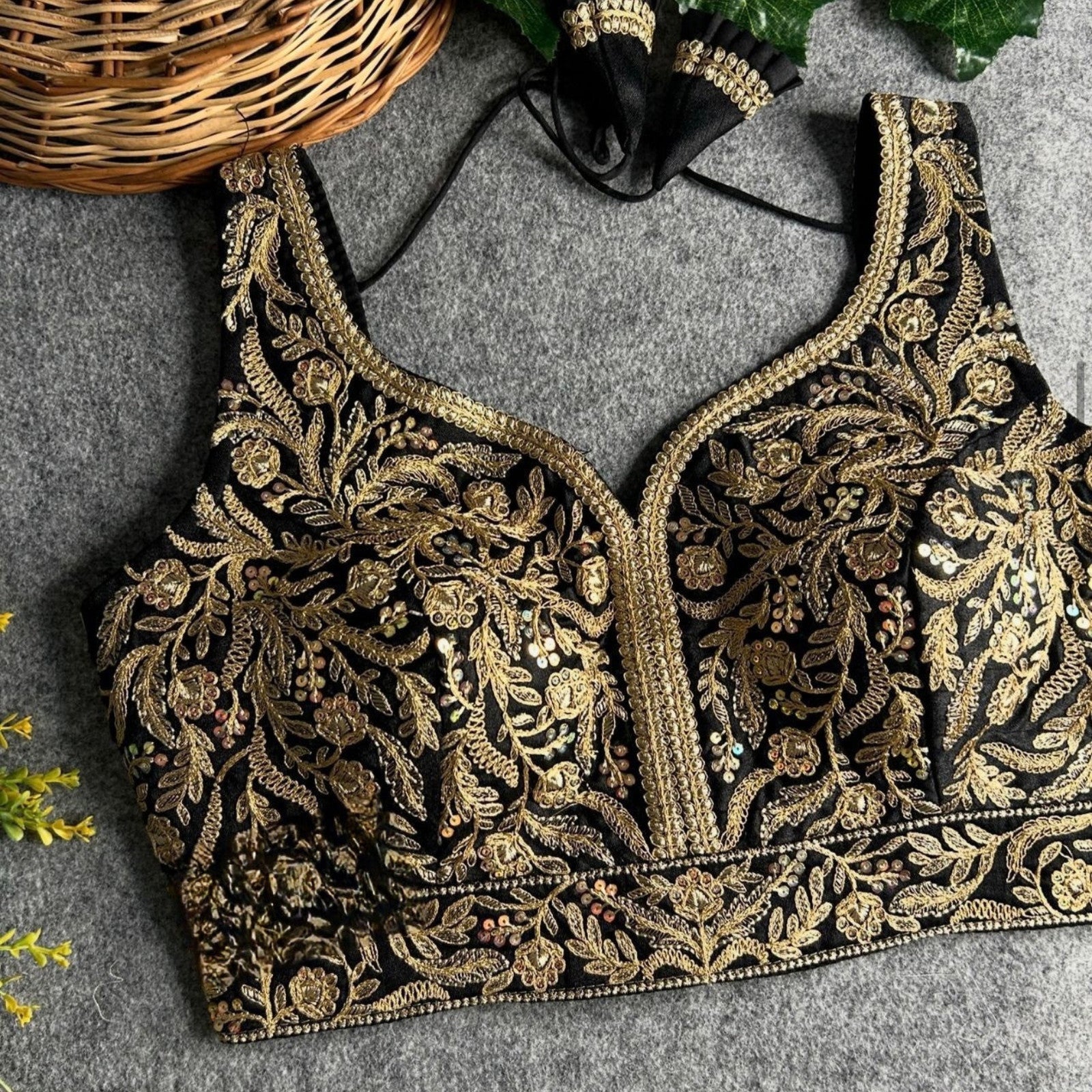 Designer Bollywood Style Heavy Wedding Bridal Blouse