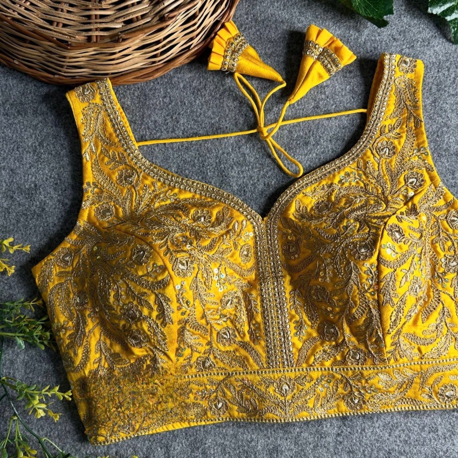 Designer Bollywood Style Heavy Wedding Bridal Blouse