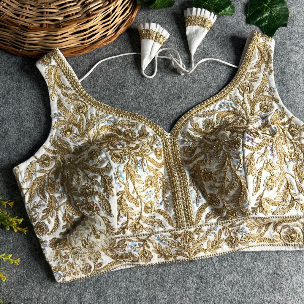 Designer Bollywood Style Heavy Wedding Bridal Blouse