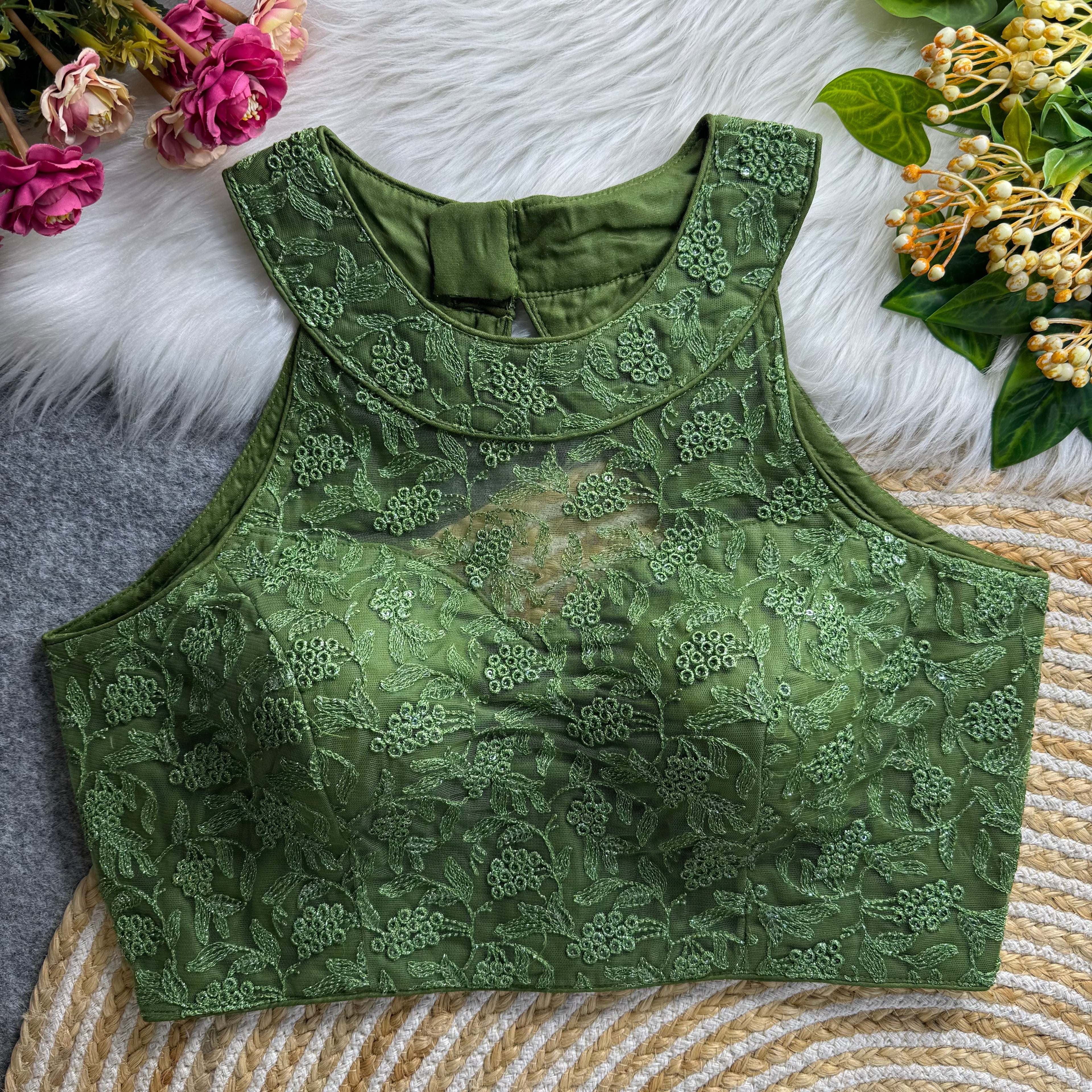 New Beautiful High Neck Blouse