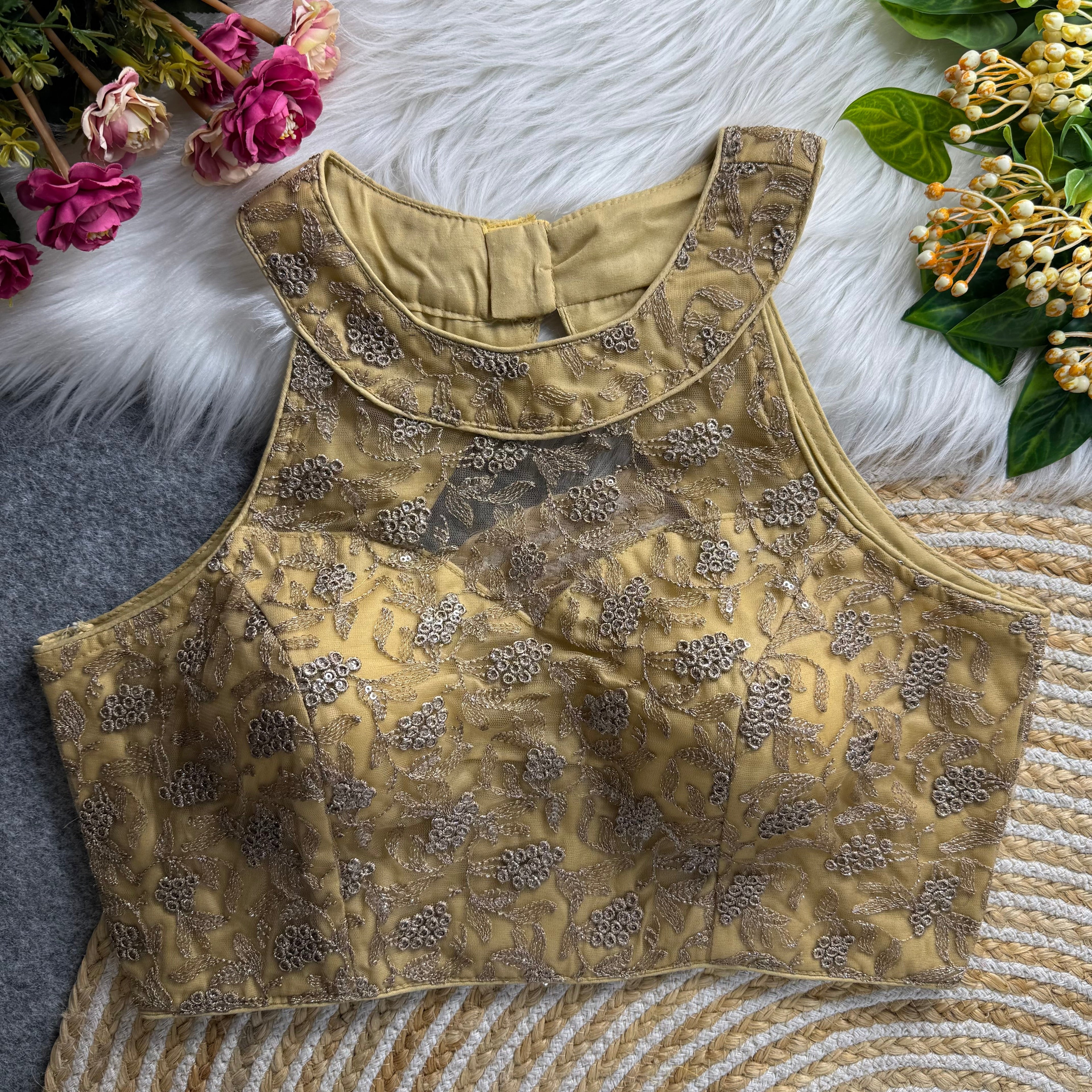 New Beautiful High Neck Blouse