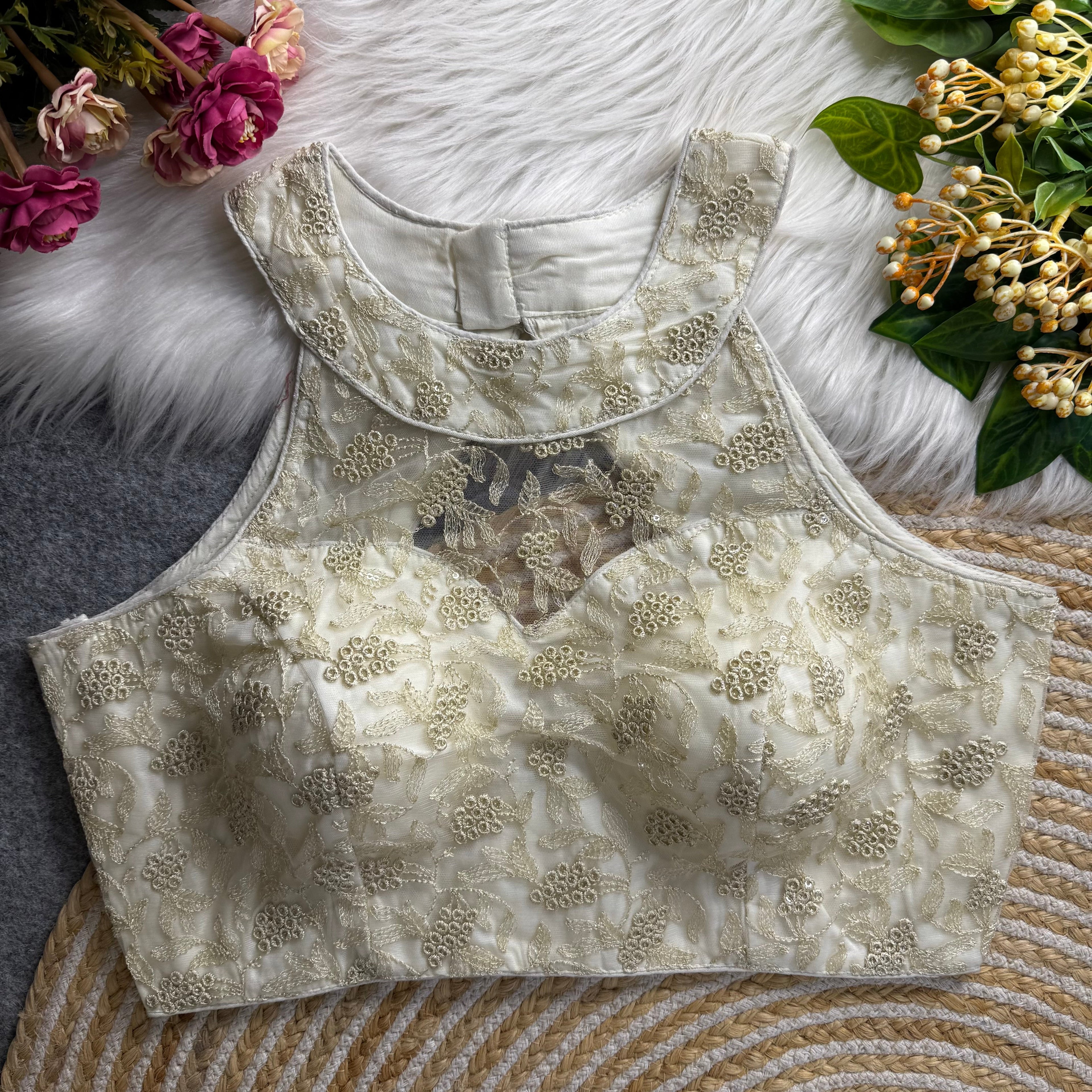 New Beautiful High Neck Blouse