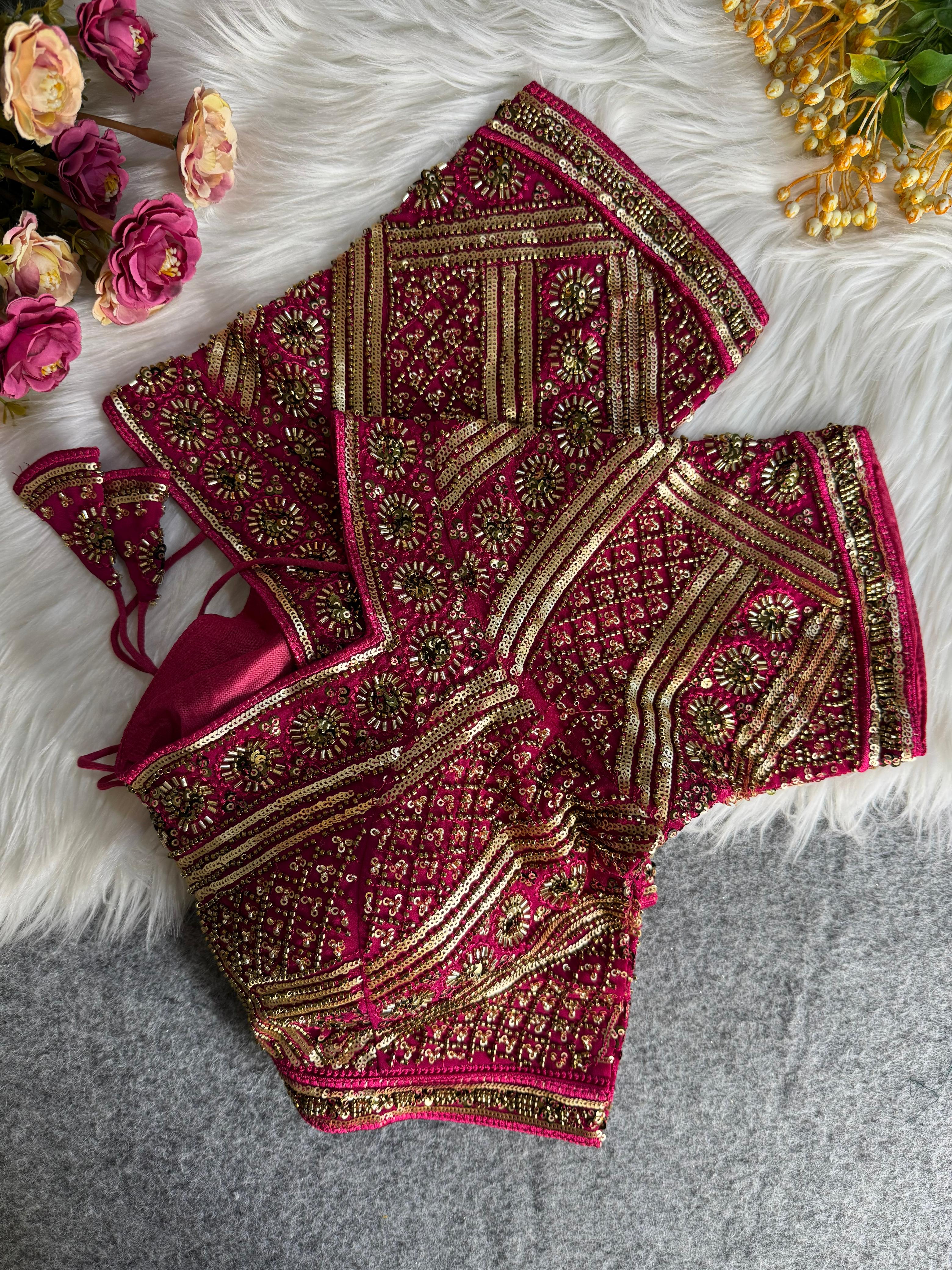 Beautiful Heavy Handwork Bridal Blouse