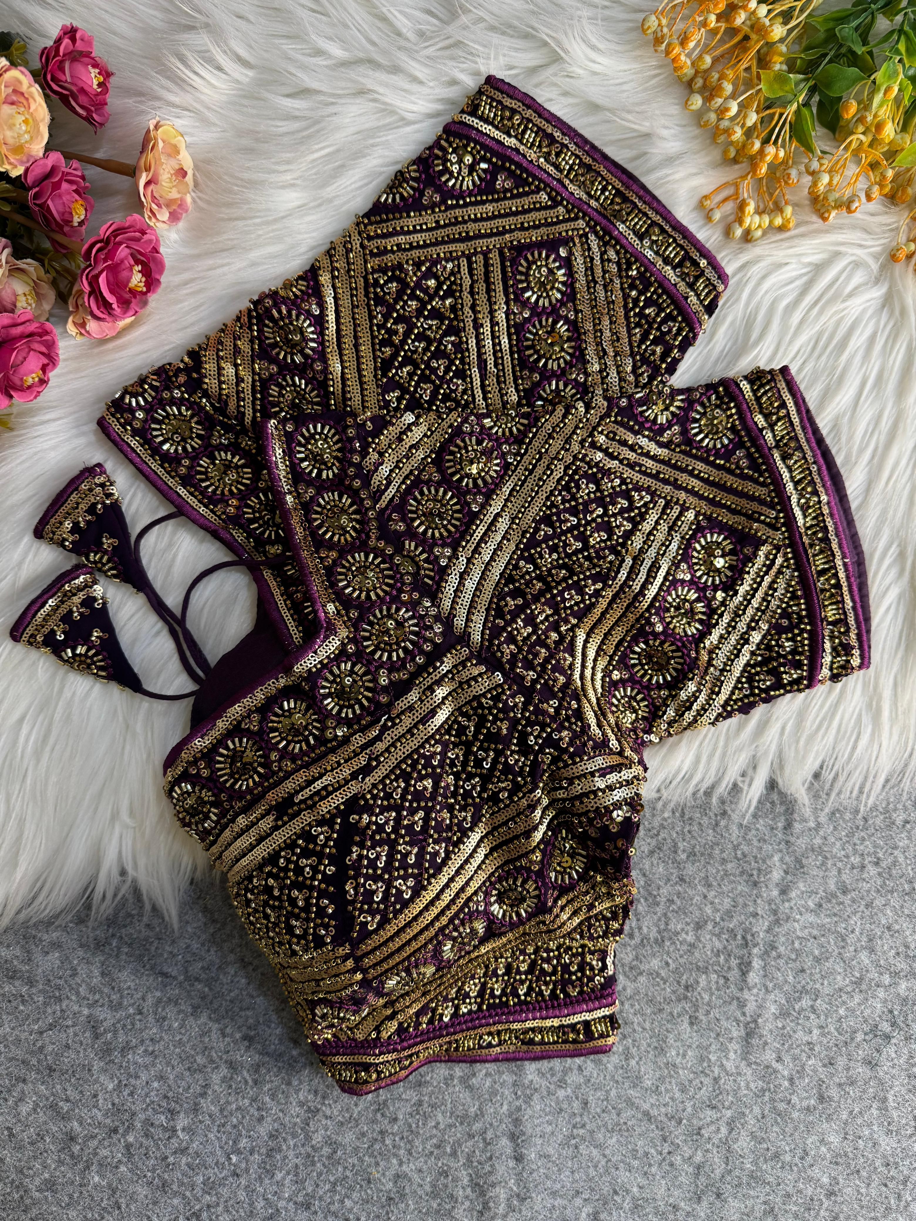 Beautiful Heavy Handwork Bridal Blouse