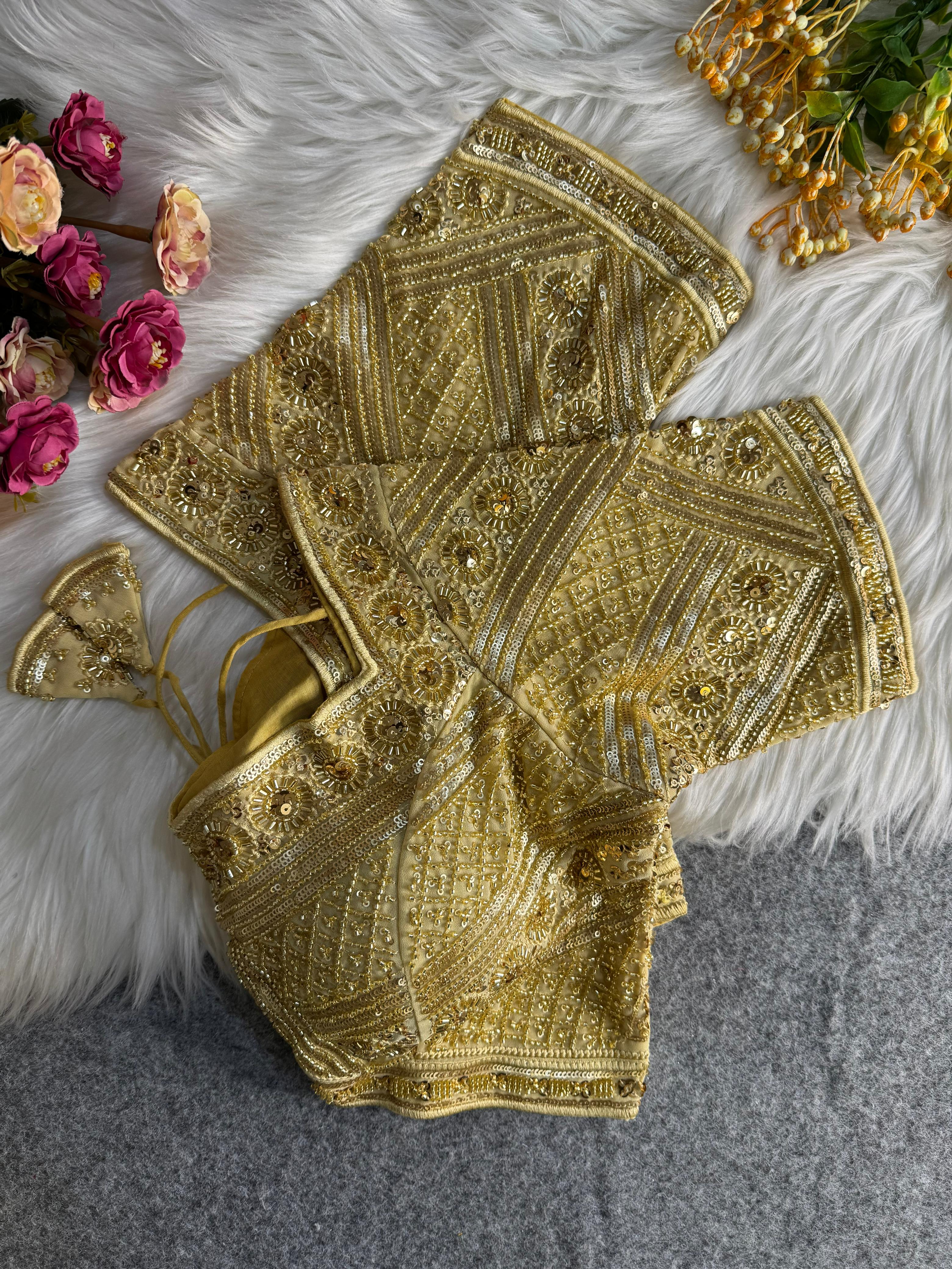 Beautiful Heavy Handwork Bridal Blouse