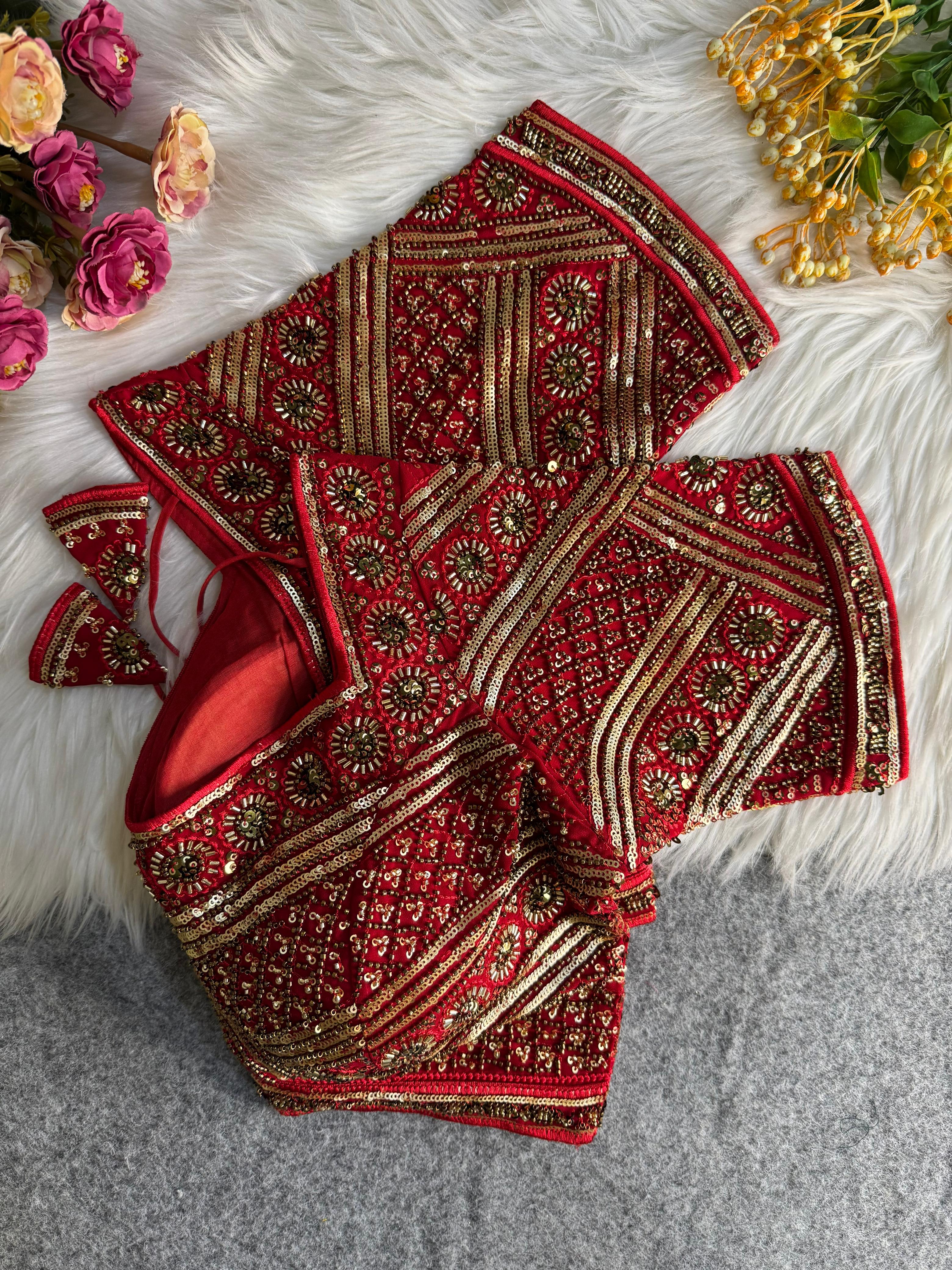 Beautiful Heavy Handwork Bridal Blouse