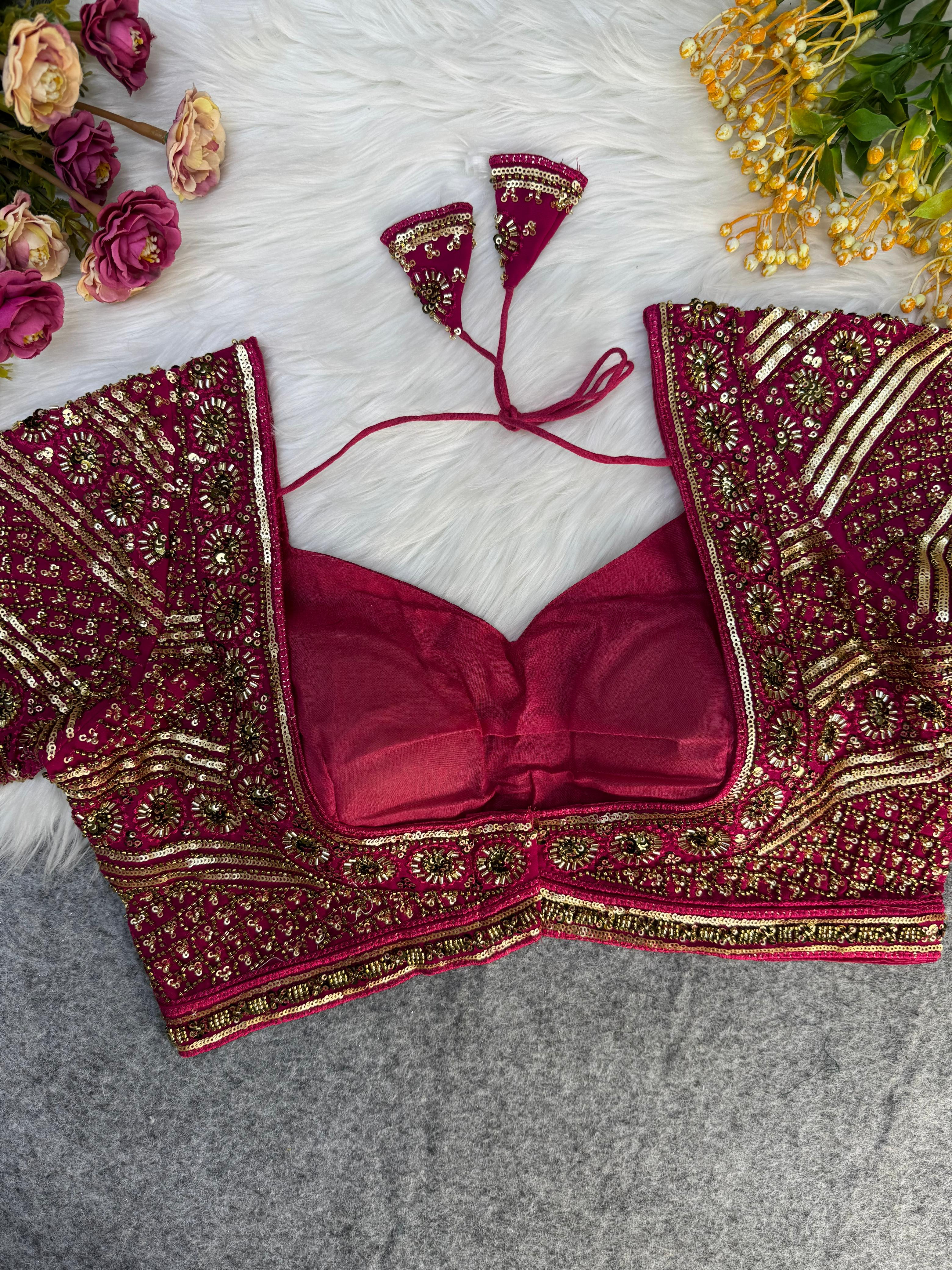 Beautiful Heavy Handwork Bridal Blouse
