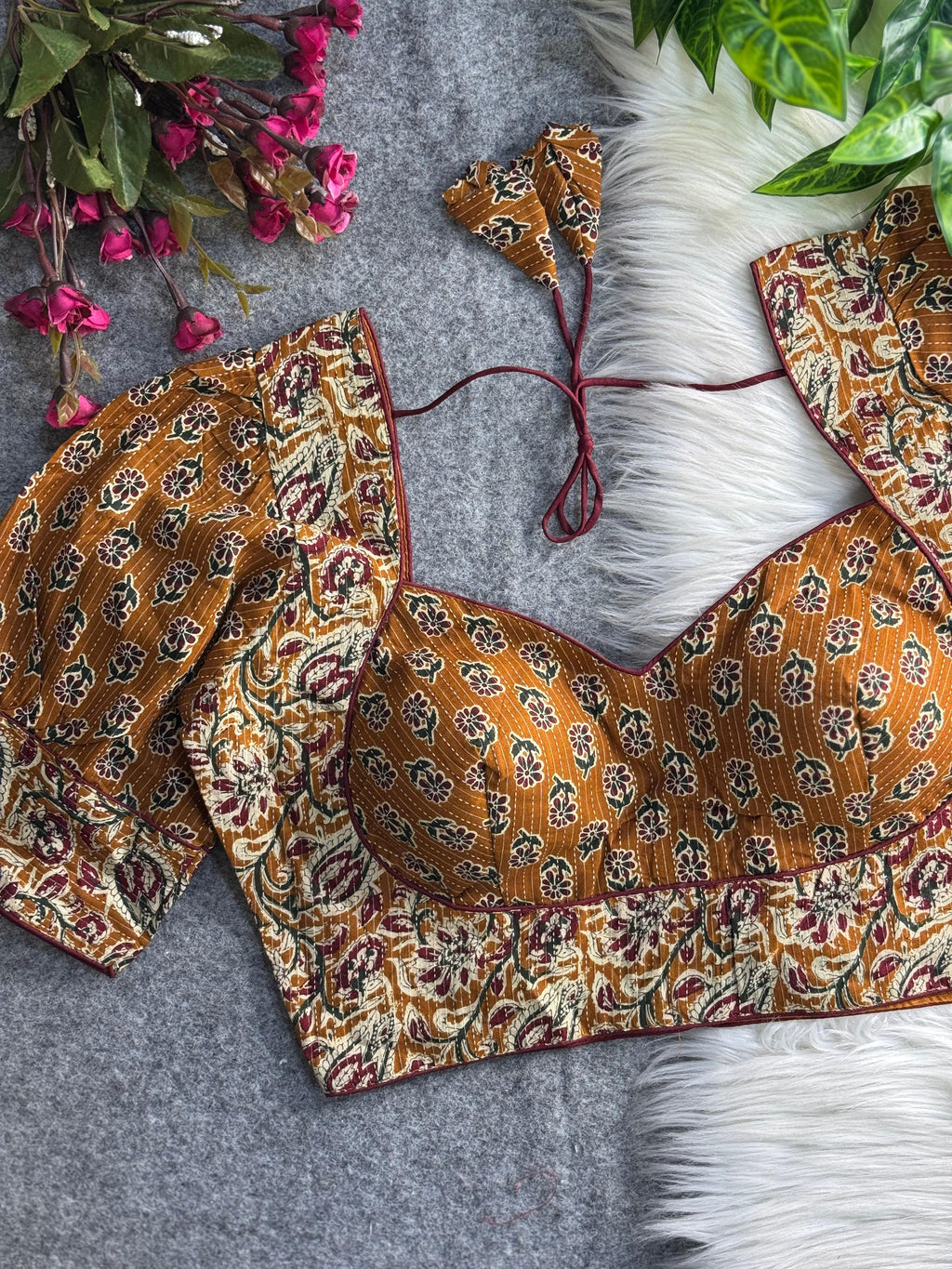 NEW SUMMER SPECIAL KATHA PRINTED PURE COTTON BLOUSES - 2