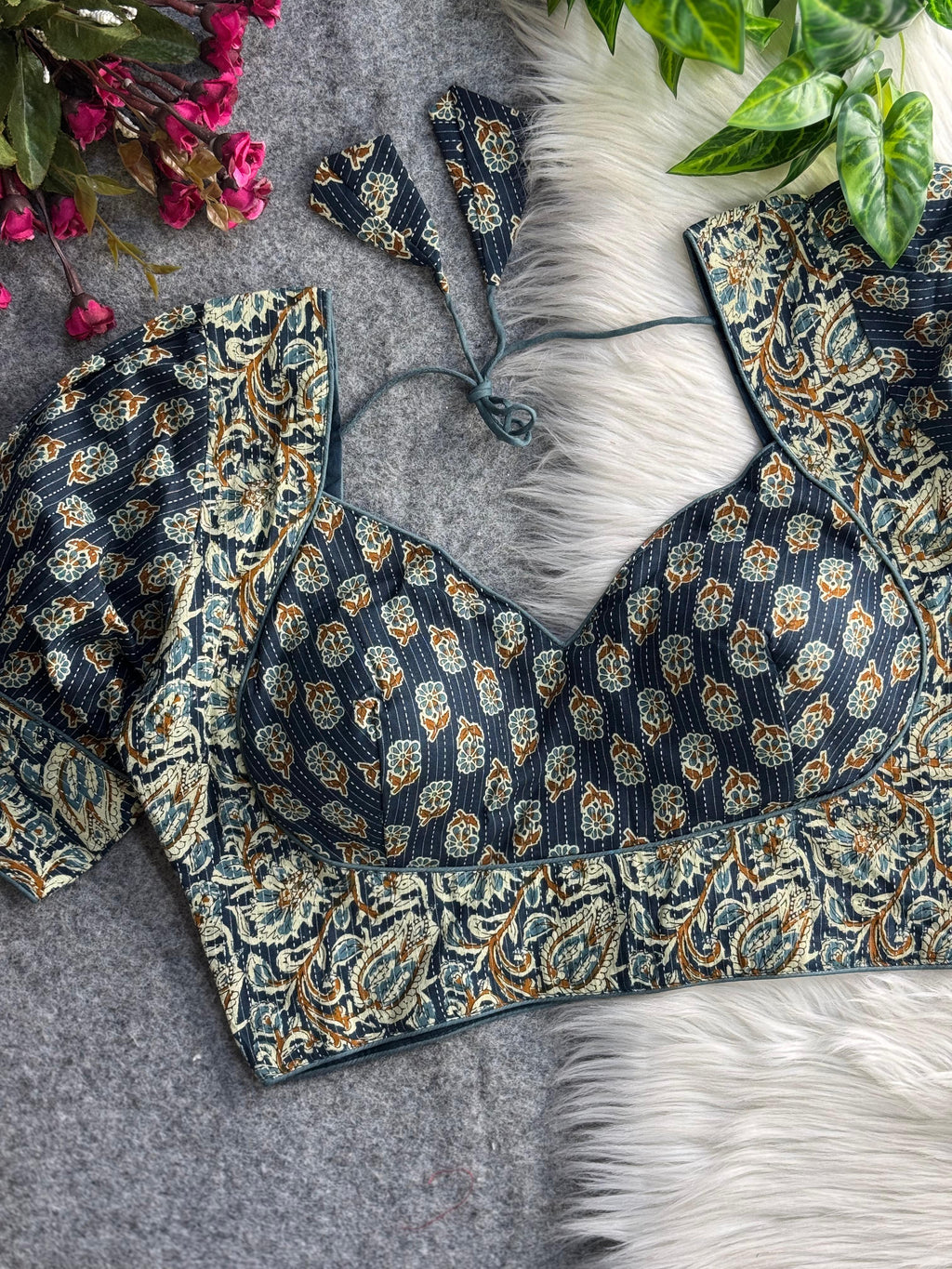 NEW SUMMER SPECIAL KATHA PRINTED PURE COTTON BLOUSES - 2