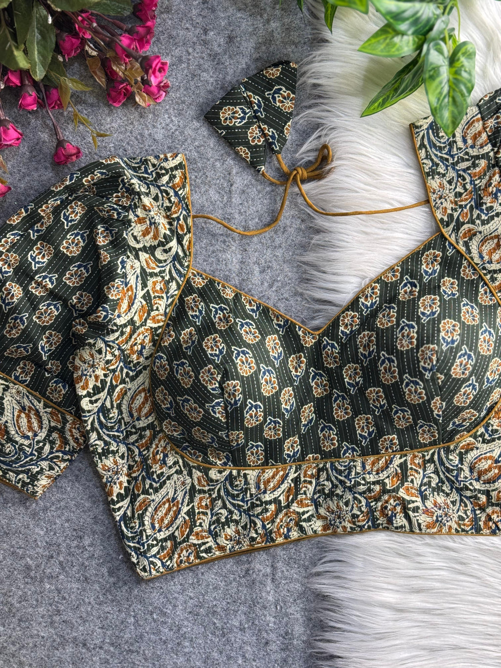 NEW SUMMER SPECIAL KATHA PRINTED PURE COTTON BLOUSES - 2