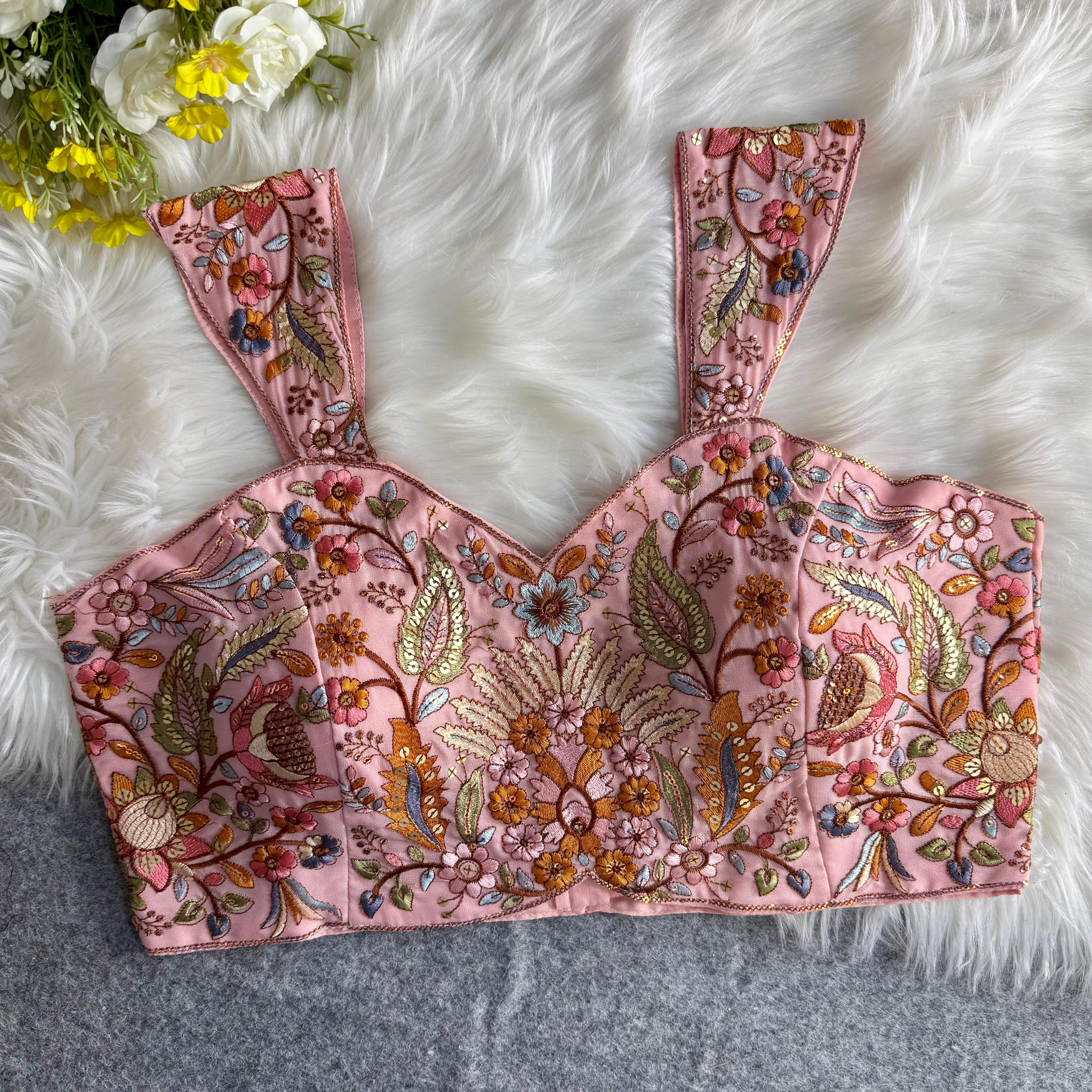 MULTI THREAD WORK BEAUTIFUL WESTERN LOOK BLOUSE