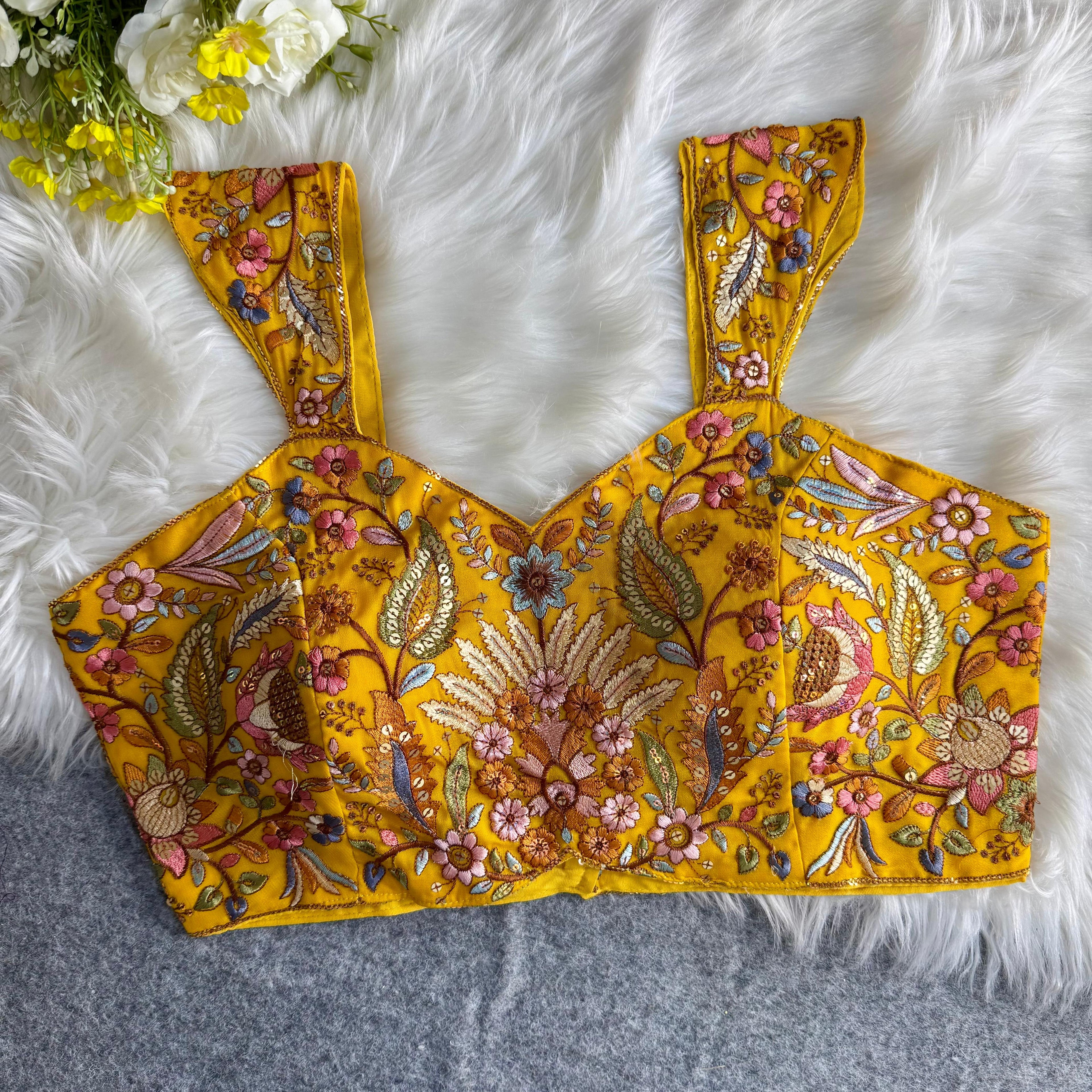 MULTI THREAD WORK BEAUTIFUL WESTERN LOOK BLOUSE