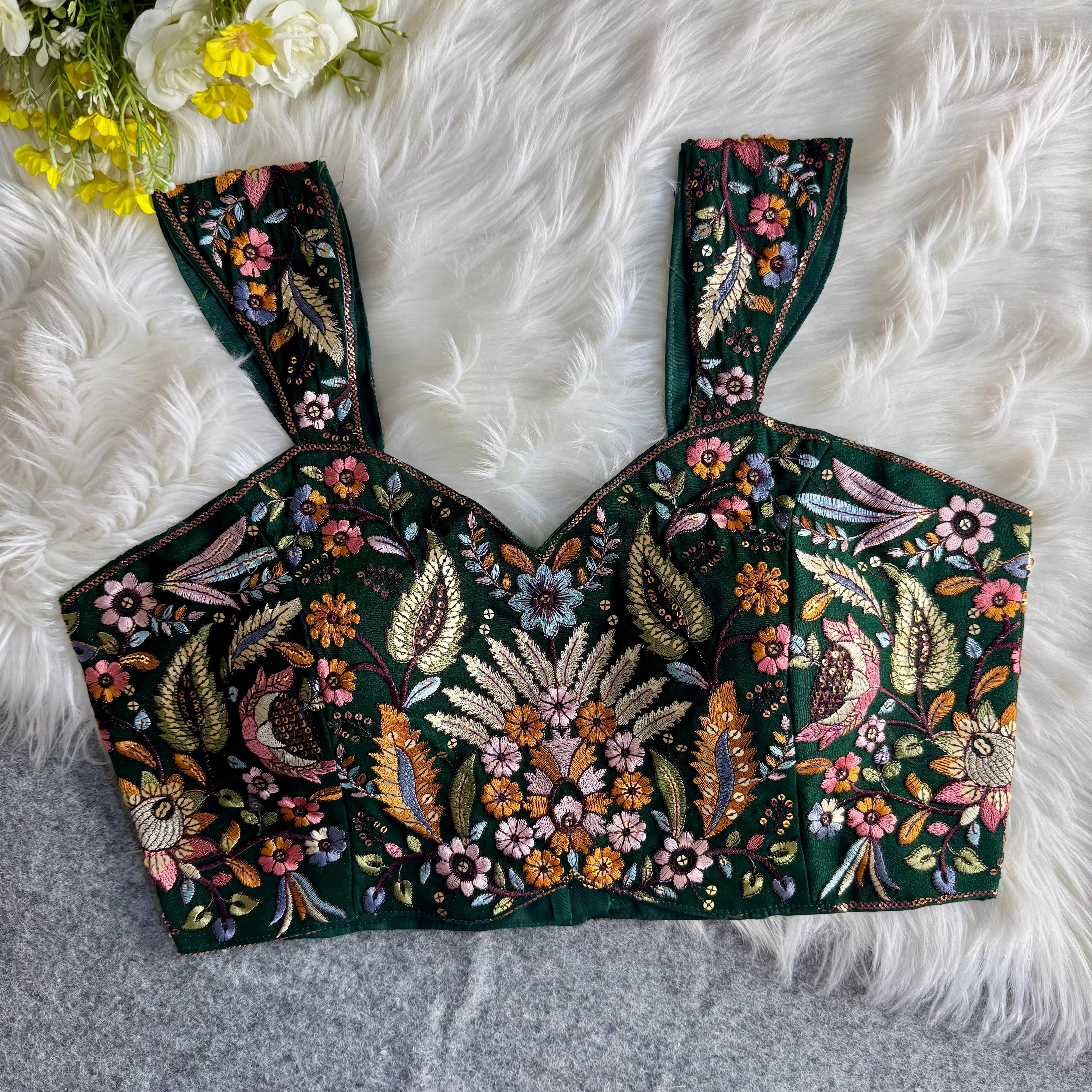 MULTI THREAD WORK BEAUTIFUL WESTERN LOOK BLOUSE