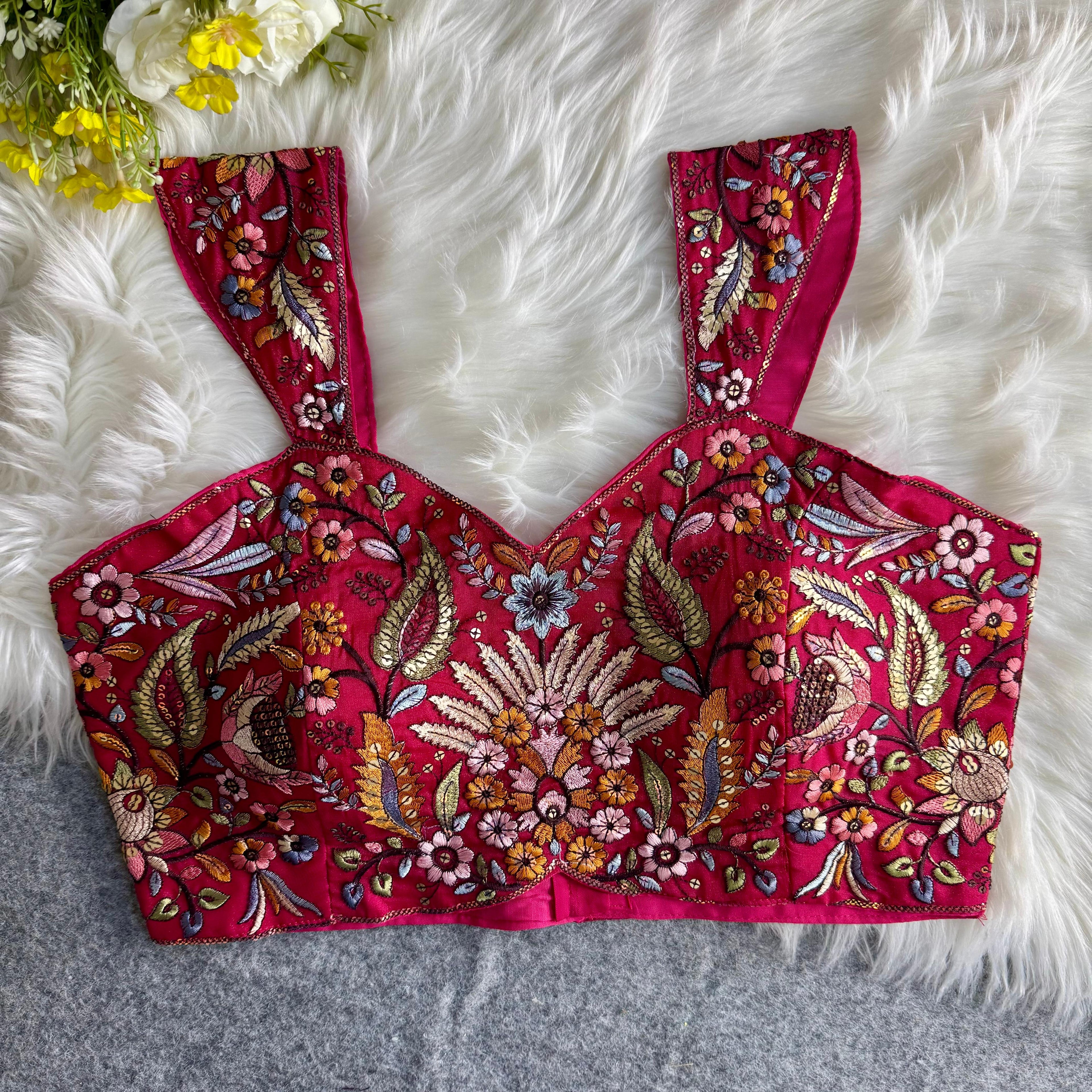 MULTI THREAD WORK BEAUTIFUL WESTERN LOOK BLOUSE