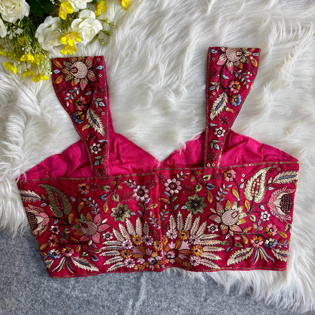 MULTI THREAD WORK BEAUTIFUL WESTERN LOOK BLOUSE