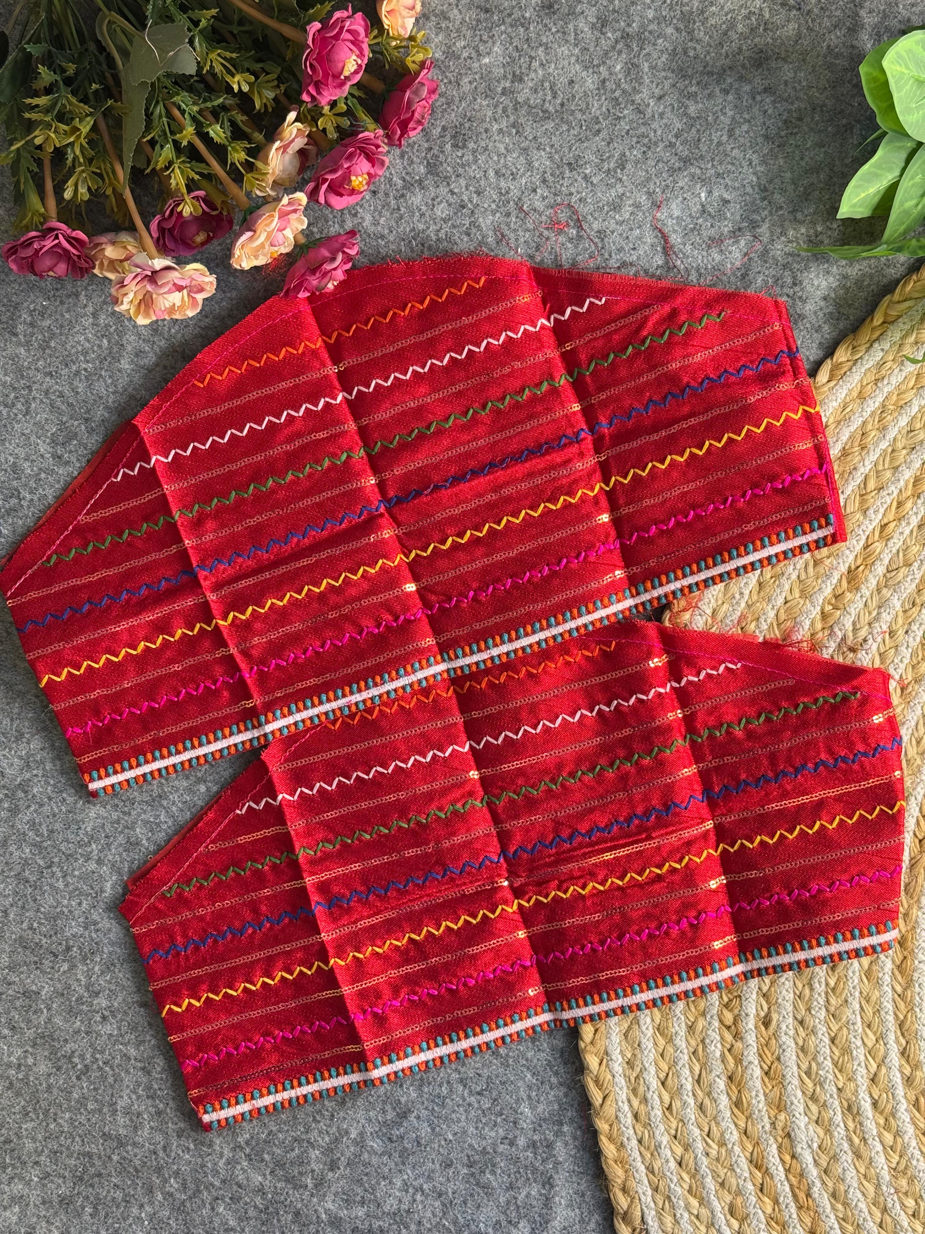 New Handwork Real Mirror+Multi Work Navratri Special Blouse