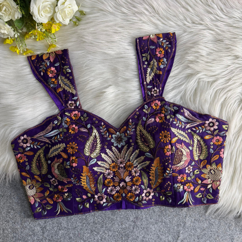 MULTI THREAD WORK BEAUTIFUL WESTERN LOOK BLOUSE