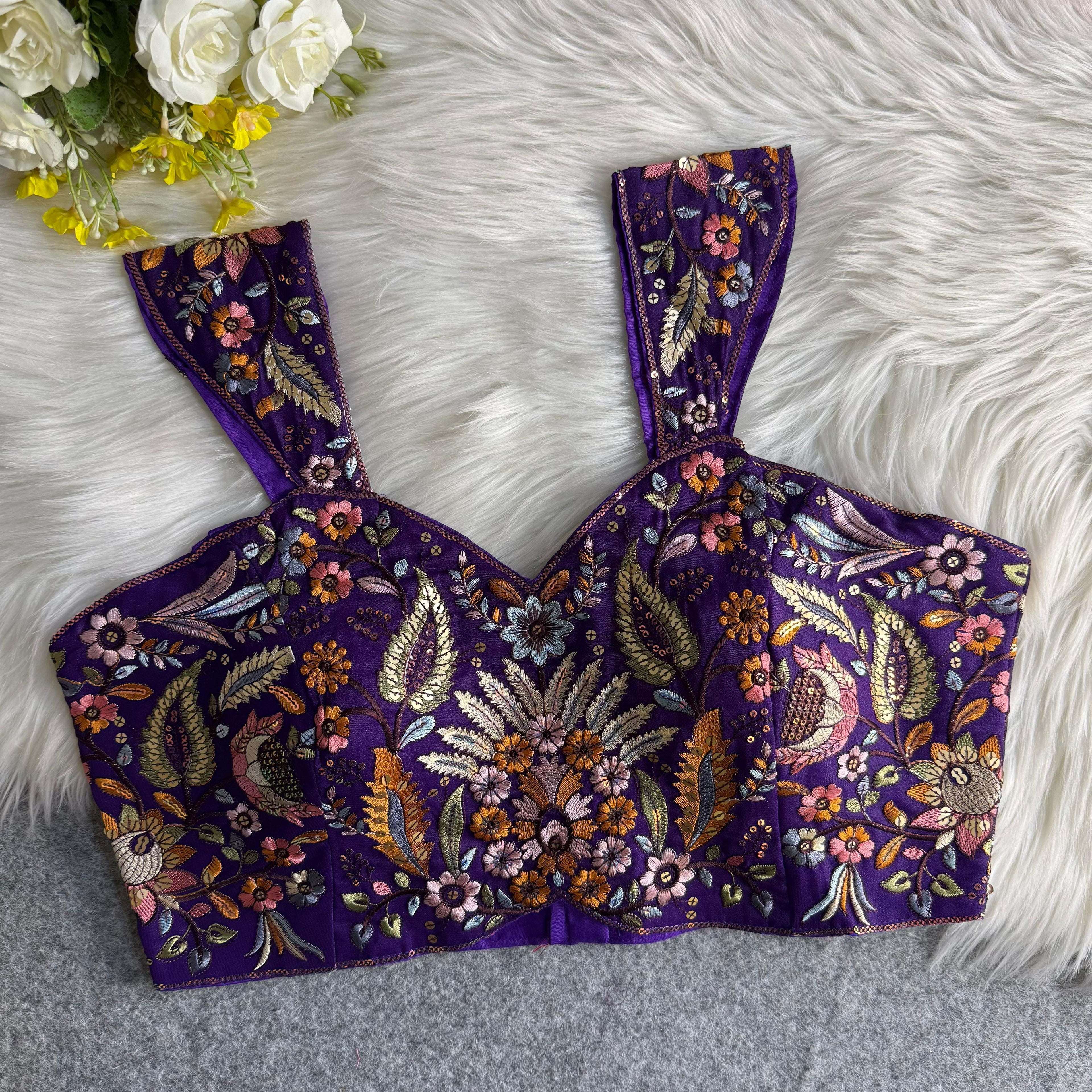 MULTI THREAD WORK BEAUTIFUL WESTERN LOOK BLOUSE