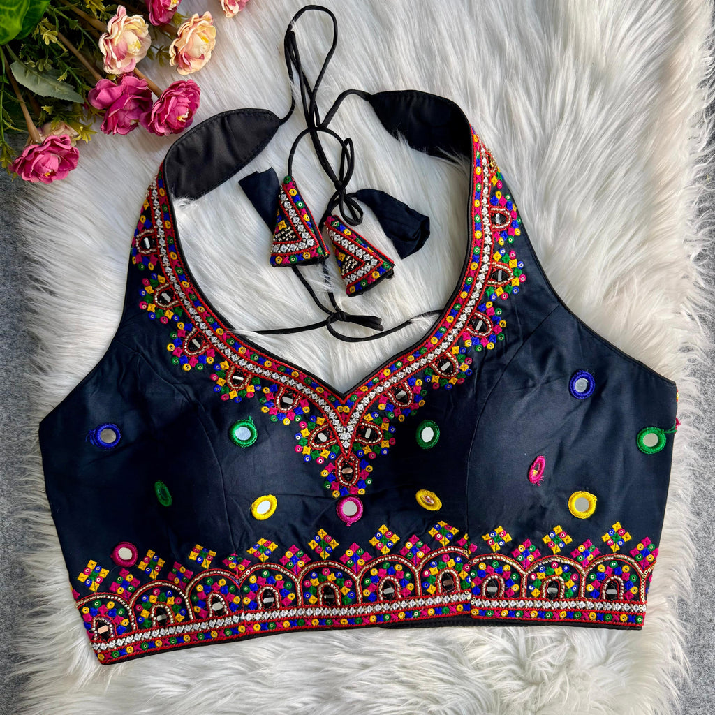 NEW SPL. NAVRATRI HALTER NECK DESIGNER BLOUSE