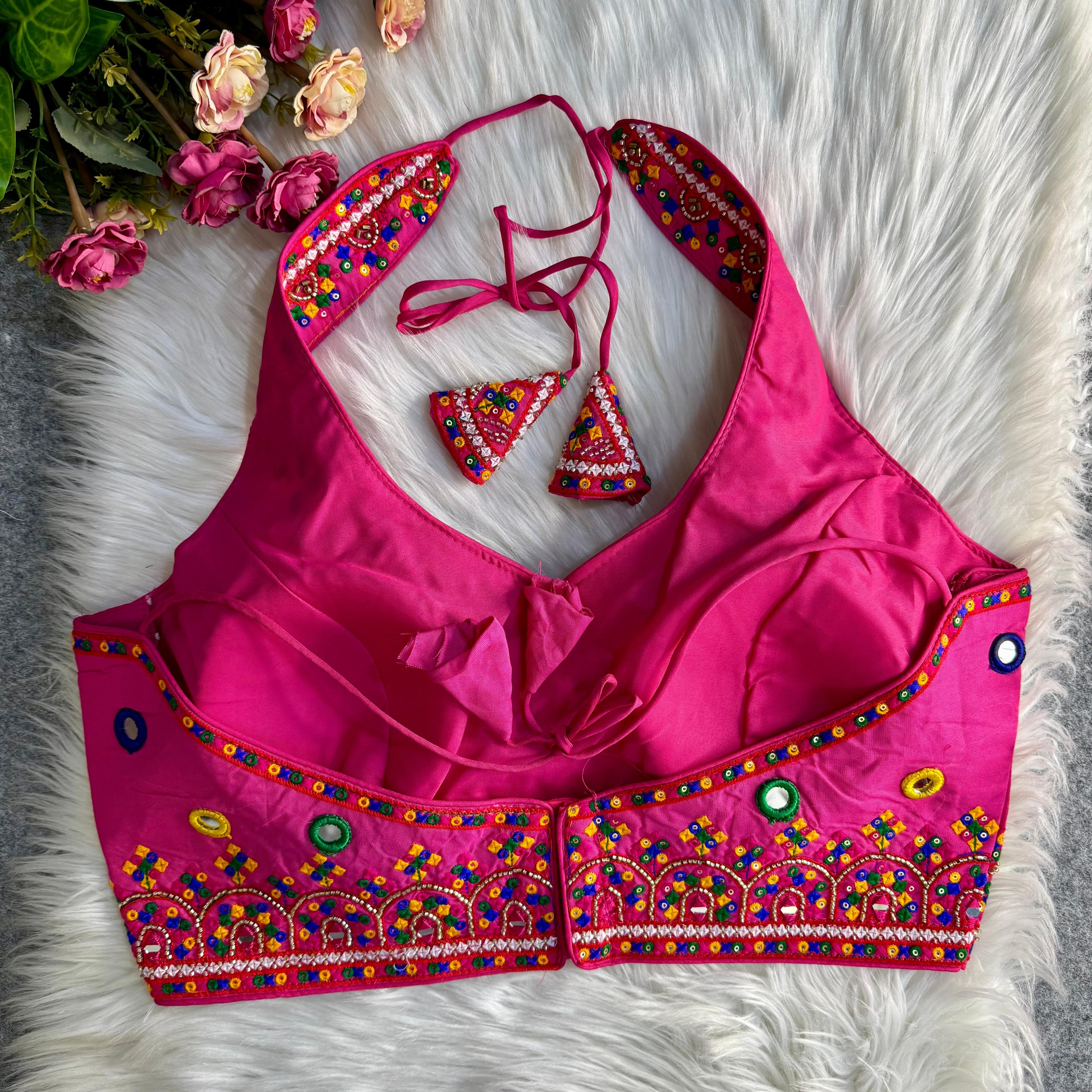 NEW SPL. NAVRATRI HALTER NECK DESIGNER BLOUSE